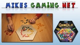 YouTube Review vom Spiel "GemBlo Q" von Mikes Gaming Net - Brettspiele