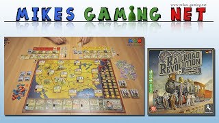 YouTube Review vom Spiel "Railroad Revolution" von Mikes Gaming Net - Brettspiele