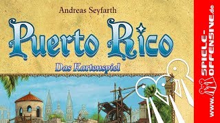 YouTube Review vom Spiel "Puerto Rico (Deutscher Spielepreis 2002 Gewinner)" von Spiele-Offensive.de