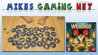 YouTube Review vom Spiel "Die Legende des Wendigo" von Mikes Gaming Net - Brettspiele
