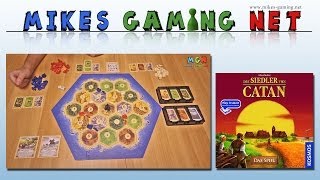 YouTube Review vom Spiel "Die Siedler von Catan: Nordrhein-Westfalen" von Mikes Gaming Net - Brettspiele