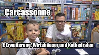 YouTube Review vom Spiel "Carcassonne: Wirtshäuser und Kathedralen (1. Erweiterung)" von SpieleBlog