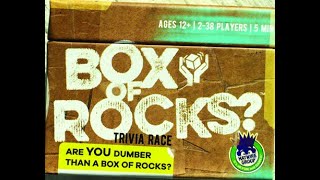 YouTube Review vom Spiel "Are You Dumber Than a Box of Rocks?" von Brettspielblog.net - Brettspiele im Test