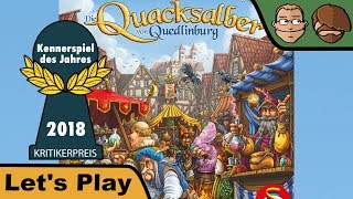 YouTube Review vom Spiel "Die Quacksalber von Quedlinburg: Die Kräuterhexen (1. Erweiterung)" von Hunter & Cron - Brettspiele