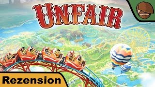 YouTube Review vom Spiel "Unfair" von Hunter & Cron - Brettspiele
