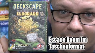 YouTube Review vom Spiel "Deckscape: Das Geheimnis von Eldorado (4. Teil)" von SpieleBlog