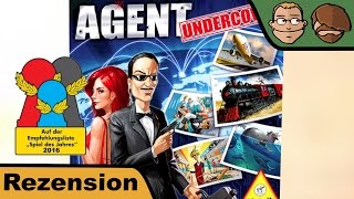 YouTube Review vom Spiel "Agent Undercover" von Hunter & Cron - Brettspiele