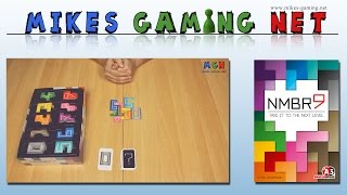 YouTube Review vom Spiel "NMBR 9" von Mikes Gaming Net - Brettspiele