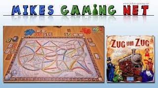 YouTube Review vom Spiel "Zug um Zug: London" von Mikes Gaming Net - Brettspiele