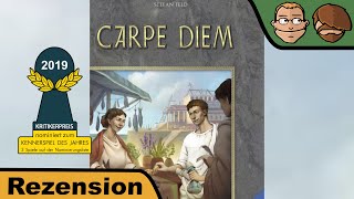 YouTube Review vom Spiel "Carpe Diem" von Hunter & Cron - Brettspiele