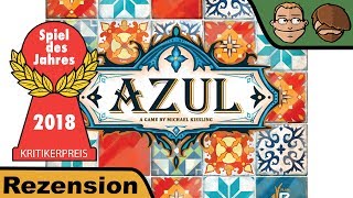 YouTube Review vom Spiel "Azul (Spiel des Jahres 2018)" von Hunter & Cron - Brettspiele
