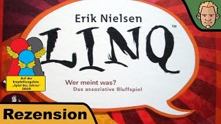 YouTube Review vom Spiel "Linq" von Hunter & Cron - Brettspiele
