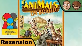 YouTube Review vom Spiel "Animals on Board" von Hunter & Cron - Brettspiele