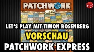 YouTube Review vom Spiel "Patchwork Express" von Brettspielblog.net - Brettspiele im Test