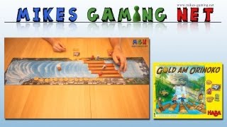 YouTube Review vom Spiel "Gold am Orinoko" von Mikes Gaming Net - Brettspiele