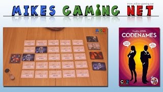 YouTube Review vom Spiel "Codenames: Marvel" von Mikes Gaming Net - Brettspiele