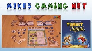 YouTube Review vom Spiel "Tumult Royal" von Mikes Gaming Net - Brettspiele