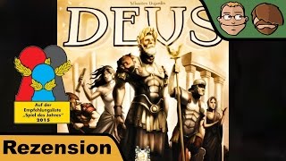 YouTube Review vom Spiel "Deus" von Hunter & Cron - Brettspiele