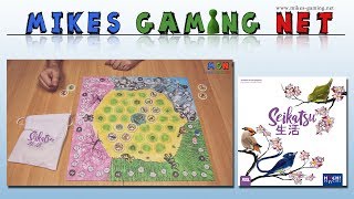 YouTube Review vom Spiel "Seikatsu" von Mikes Gaming Net - Brettspiele