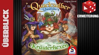YouTube Review vom Spiel "Die Quacksalber von Quedlinburg: Die Kräuterhexen (1. Erweiterung)" von Brettspielblog.net - Brettspiele im Test
