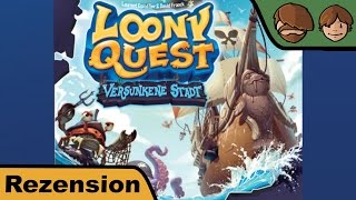 YouTube Review vom Spiel "Loony Quest: Versunkene Stadt (1. Erweiterung)" von Hunter & Cron - Brettspiele