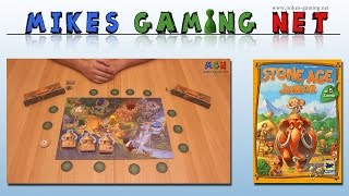 YouTube Review vom Spiel "Stone Age Junior: Das Kartenspiel" von Mikes Gaming Net - Brettspiele