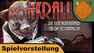 YouTube Review vom Spiel "Die rote Kralle - Die fiese Agentenjagd für die Hosentasche" von Hunter & Cron - Brettspiele