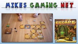 YouTube Review vom Spiel "Escape: Der Fluch des Tempels" von Mikes Gaming Net - Brettspiele