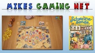 YouTube Review vom Spiel "Schweinebande" von Mikes Gaming Net - Brettspiele