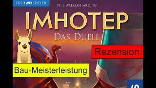 YouTube Review vom Spiel "Imhotep: Das Duell" von Spielama