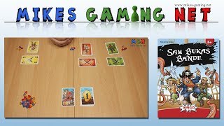 YouTube Review vom Spiel "Sam Bukas Bande" von Mikes Gaming Net - Brettspiele