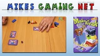YouTube Review vom Spiel "Make 'n' Break CHALLENGE" von Mikes Gaming Net - Brettspiele