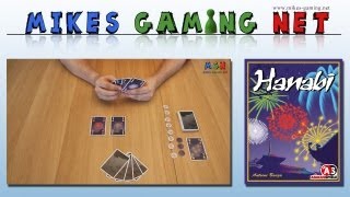 YouTube Review vom Spiel "Hanabi (Spiel des Jahres 2013)" von Mikes Gaming Net - Brettspiele