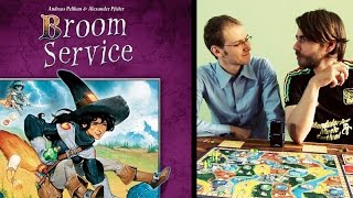 YouTube Review vom Spiel "Broom Service (Kennerspiel des Jahres 2015)" von Hunter & Cron - Brettspiele