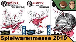 YouTube Review vom Spiel "Murder Mystery Party: Pasta und Pistolen" von Hunter & Cron - Brettspiele
