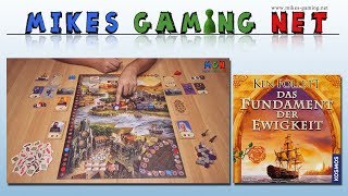 YouTube Review vom Spiel "Das Fundament der Ewigkeit" von Mikes Gaming Net - Brettspiele