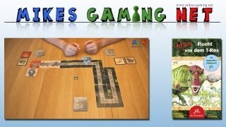 YouTube Review vom Spiel "Flucht vor dem T-Rex" von Mikes Gaming Net - Brettspiele