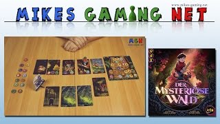 YouTube Review vom Spiel "Der Mysteriöse Wald" von Mikes Gaming Net - Brettspiele