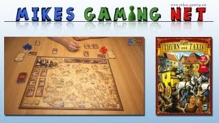 YouTube Review vom Spiel "Thurn & Taxis (Spiel des Jahres 2006)" von Mikes Gaming Net - Brettspiele