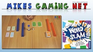 YouTube Review vom Spiel "Word Slam" von Mikes Gaming Net - Brettspiele