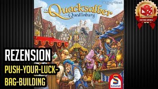 YouTube Review vom Spiel "Die Quacksalber von Quedlinburg (Kennerspiel 2018)" von Brettspielblog.net - Brettspiele im Test