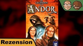 YouTube Review vom Spiel "Die Legenden von Andor: Neue Helden (2. Erweiterung)" von Hunter & Cron - Brettspiele