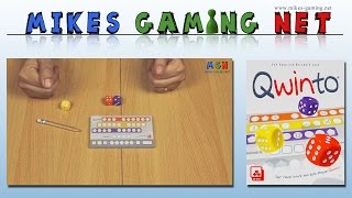 YouTube Review vom Spiel "Qwinto" von Mikes Gaming Net - Brettspiele