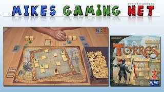 YouTube Review vom Spiel "Torres (Spiel des Jahres 2000)" von Mikes Gaming Net - Brettspiele
