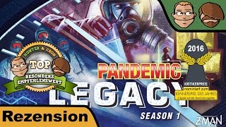 YouTube Review vom Spiel "Pandemic Legacy: Saison 1" von Hunter & Cron - Brettspiele