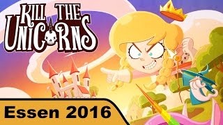 YouTube Review vom Spiel "Kill The Unicorns" von Hunter & Cron - Brettspiele