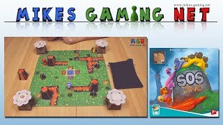 YouTube Review vom Spiel "SOS Dino" von Mikes Gaming Net - Brettspiele