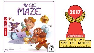 YouTube Review vom Spiel "Magic Maze Kids" von Spiel des Jahres