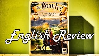 YouTube Review vom Spiel "Die Staufer - Im Gefolge von Heinrich VI." von Hunter & Cron - Brettspiele