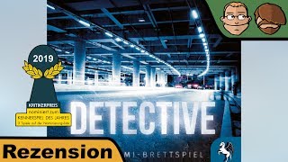 YouTube Review vom Spiel "Pocket Detective: Gefährliche Machenschaften (Fall Nr. 2)" von Hunter & Cron - Brettspiele